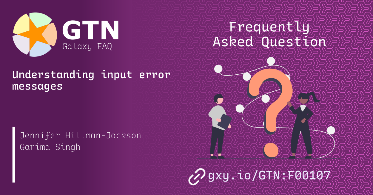 FAQ: Understanding input error messages